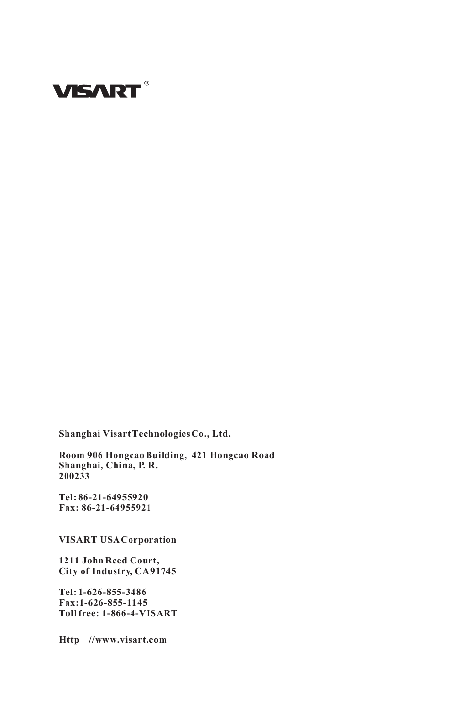 Visart Technologies 10.4 PORTABLE TV with built-in multimedia Card Player User Manual | Page 20 / 20