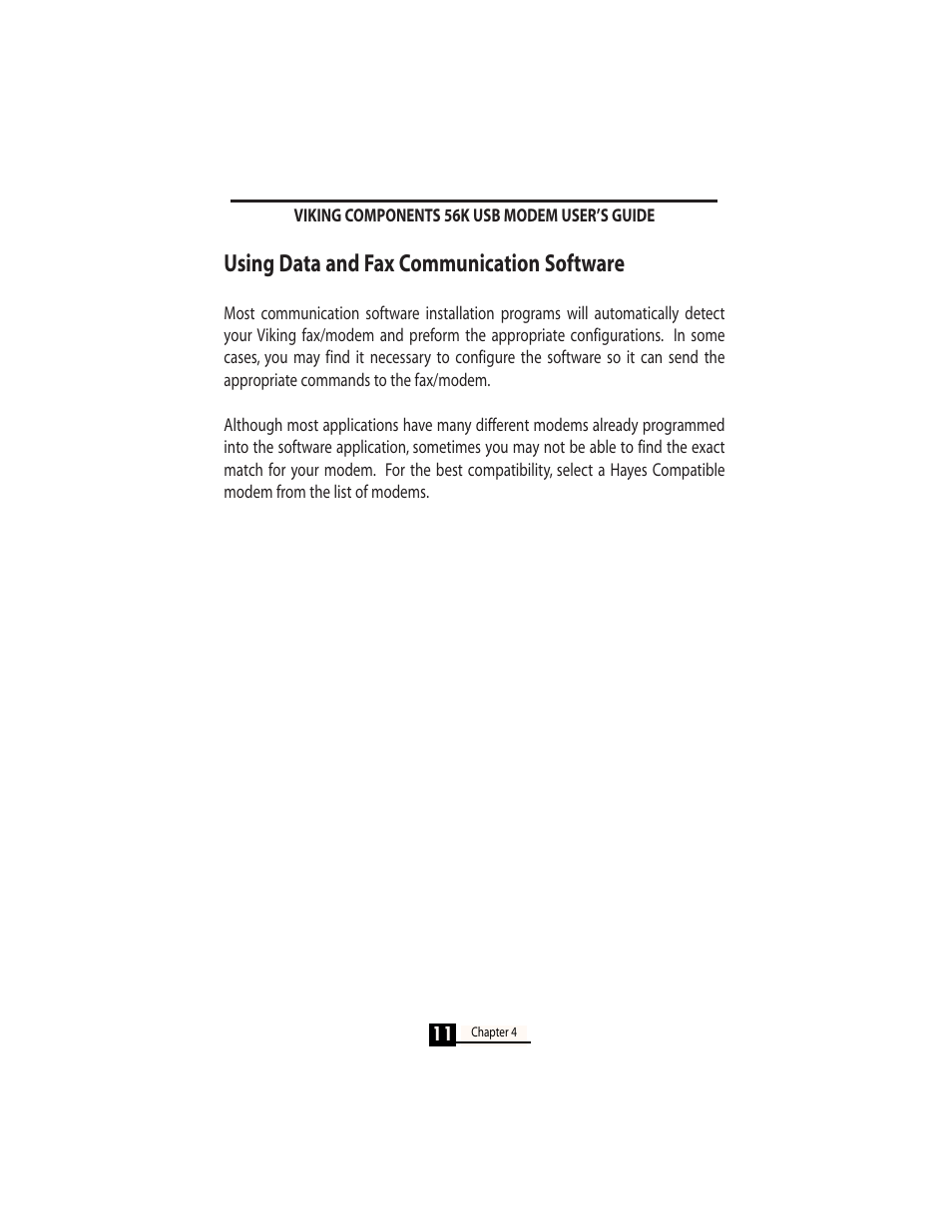 Using data and fax communication software | Viking InterWorks MAC OS User Manual | Page 13 / 33