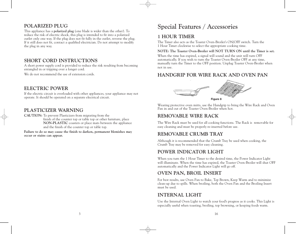 Special features / accessories | Trattorina VT6 User Manual | Page 17 / 20