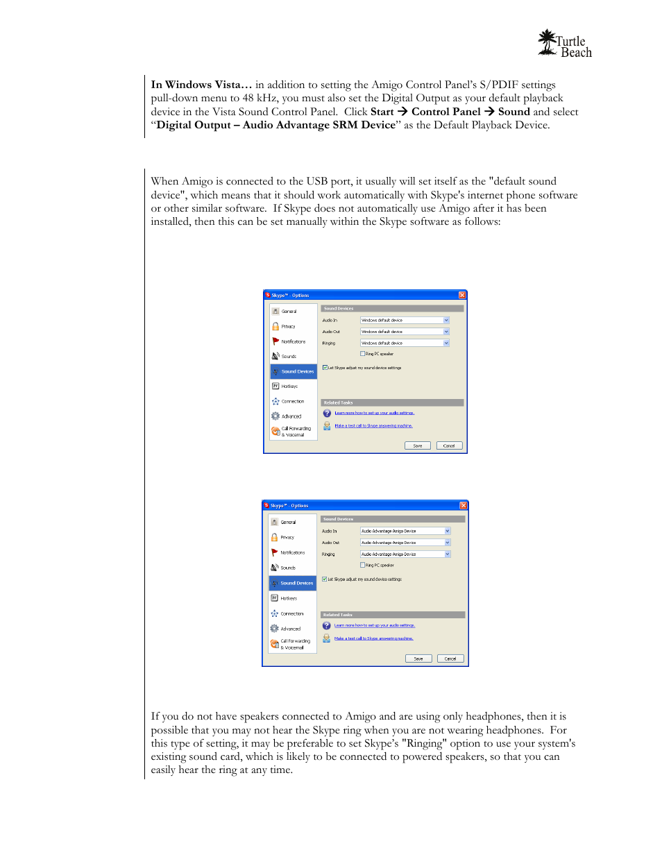 Turtle Beach Audio Advantage Amigo TBS-1121-01 User Manual | Page 22 / 38