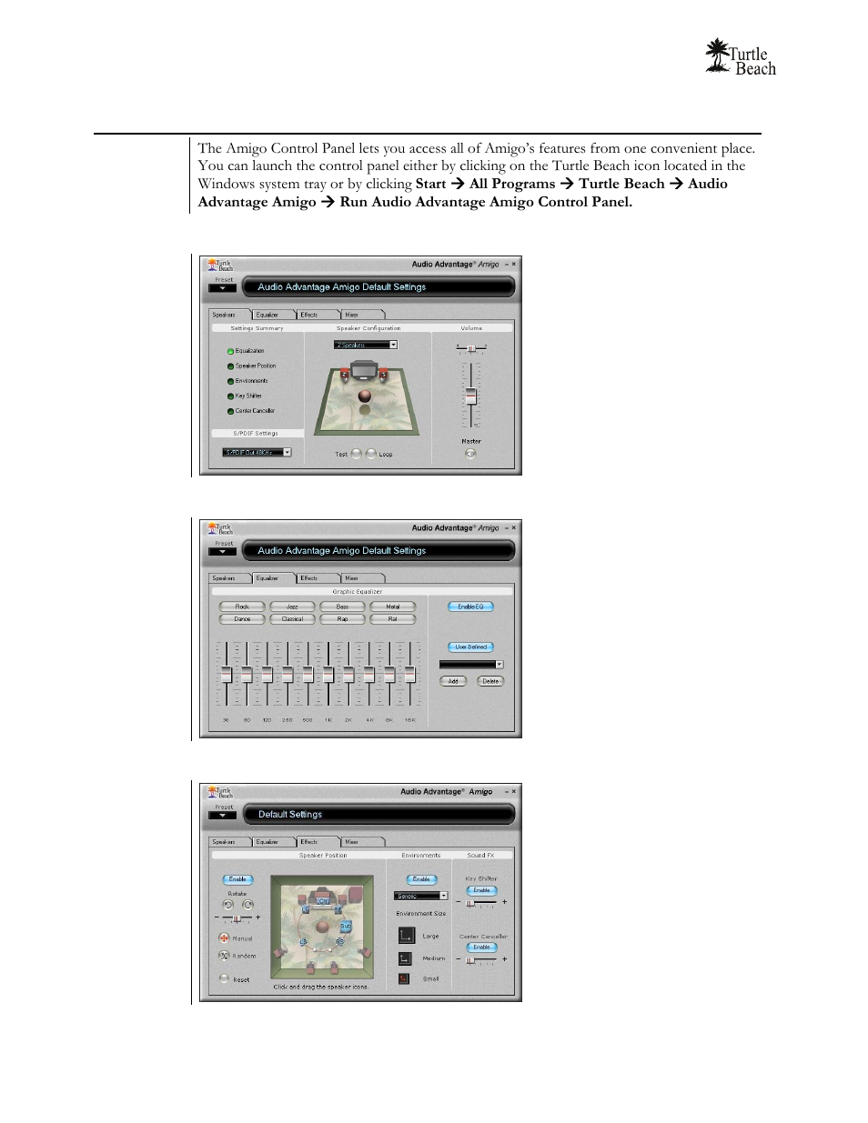 Amigo control panel | Turtle Beach Audio Advantage Amigo TBS-1121-01 User Manual | Page 24 / 38