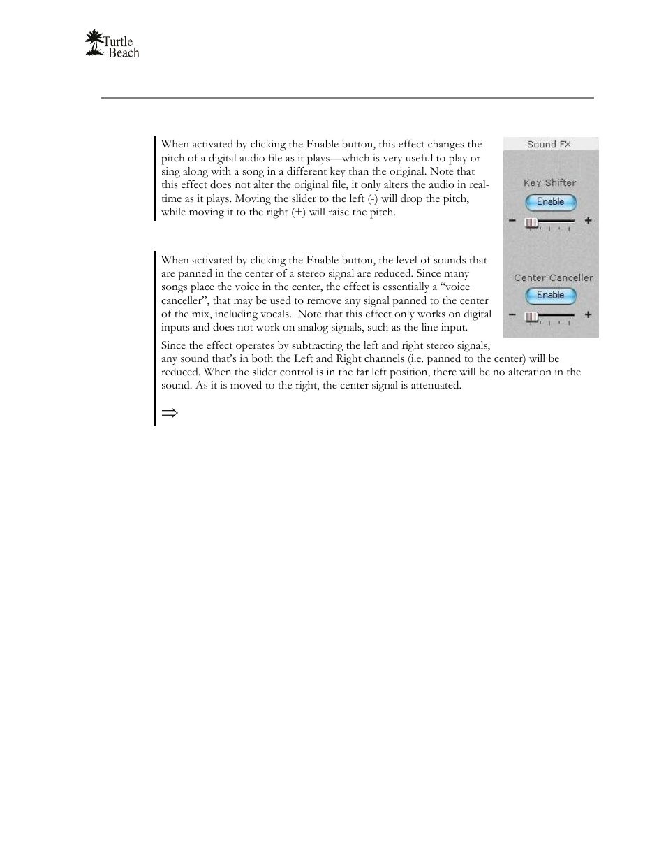 Sound fx | Turtle Beach Audio Advantage Amigo TBS-1121-01 User Manual | Page 31 / 38