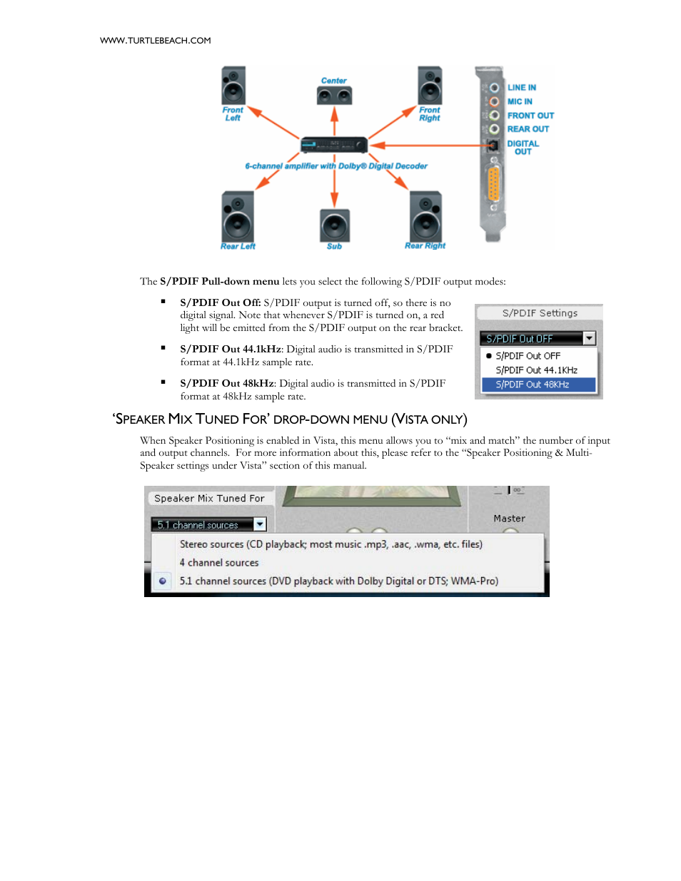 Turtle Beach 5.1 Channel Surround Sound Riviera User Manual | Page 25 / 29