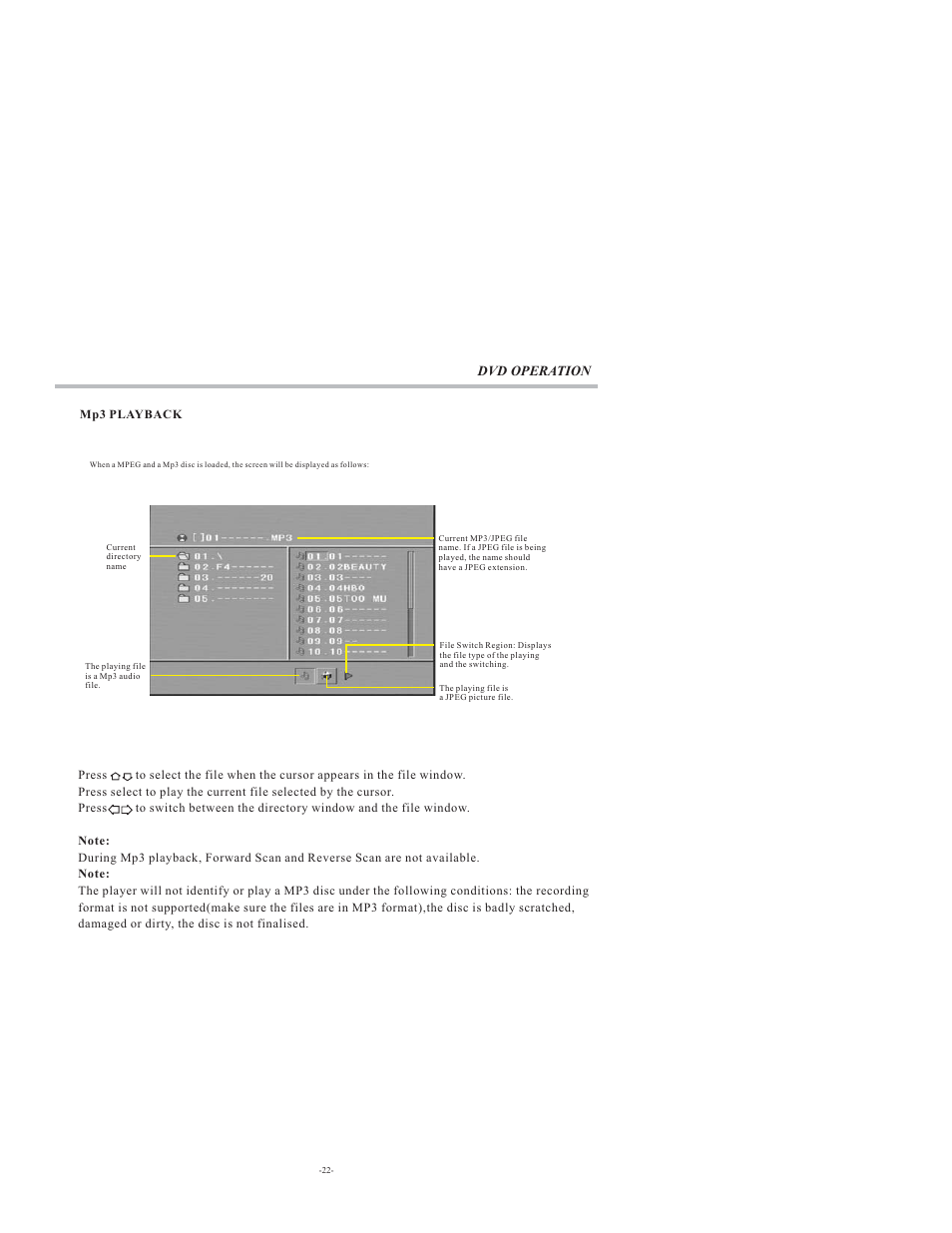 Dvd operation | VIORE LCD32VH65MV User Manual | Page 23 / 26