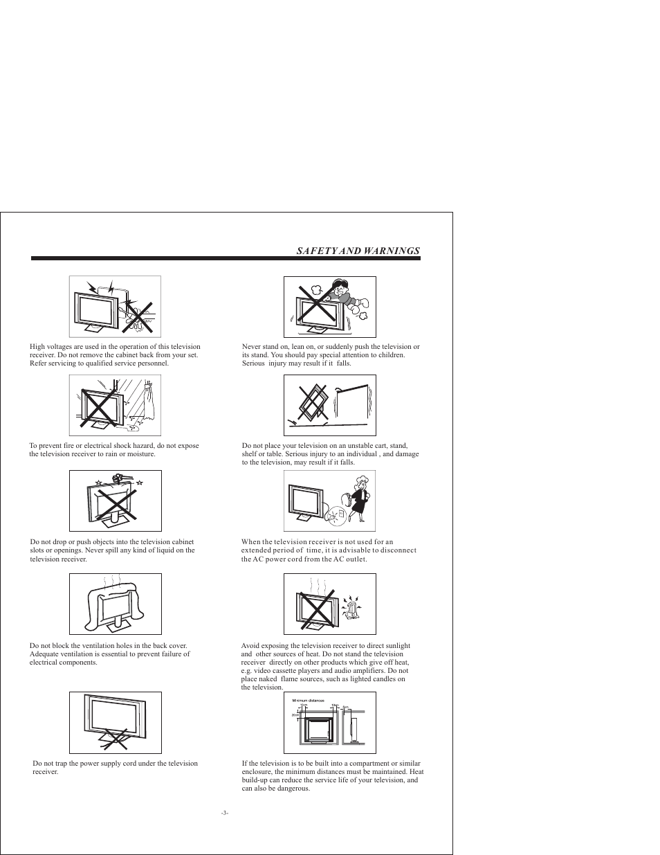 Safety and warnings | VIORE LCD32VH65MV User Manual | Page 4 / 26