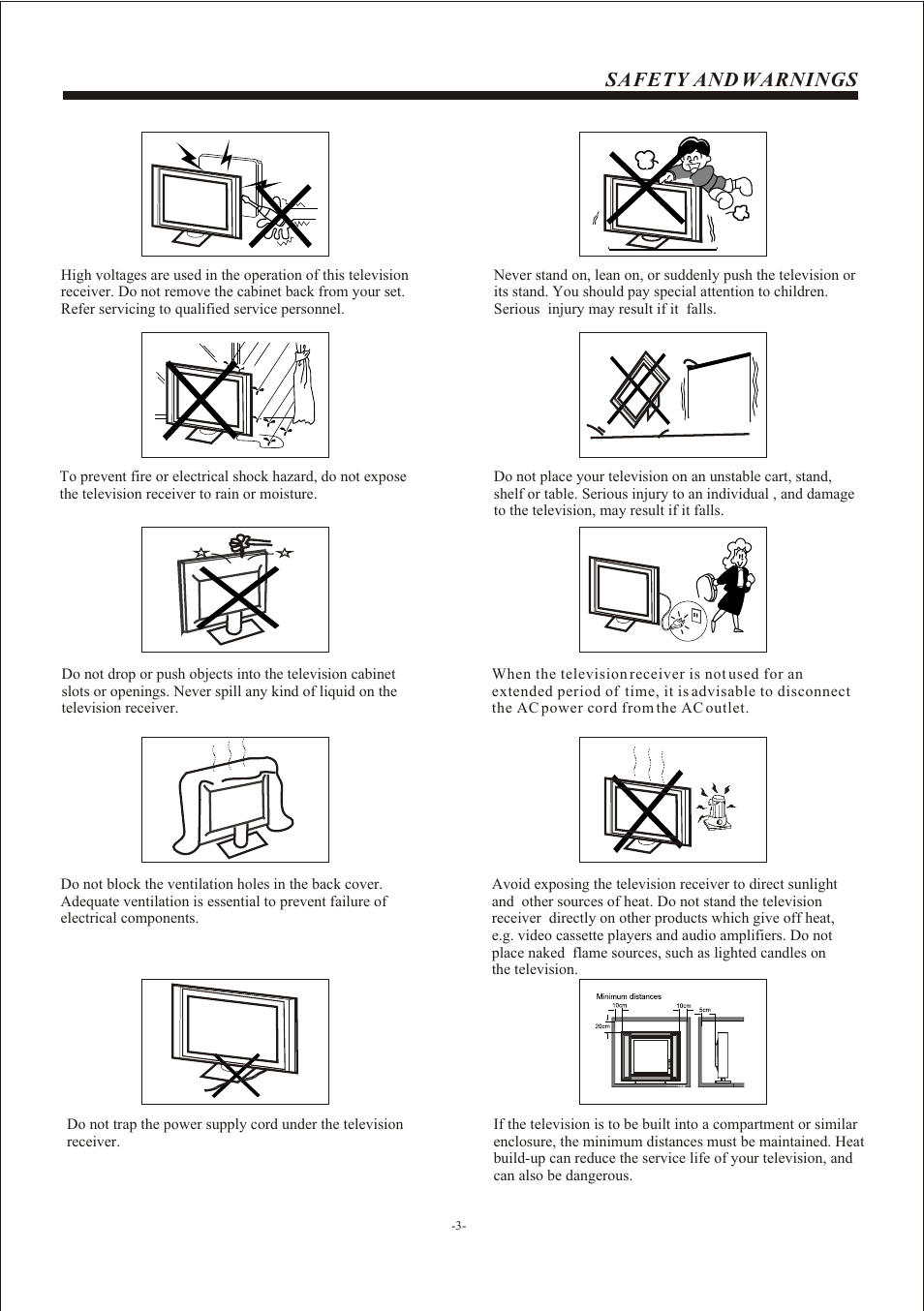 Т³гж 4, Safety and warnings | VIORE LC22VH56PB User Manual | Page 4 / 17