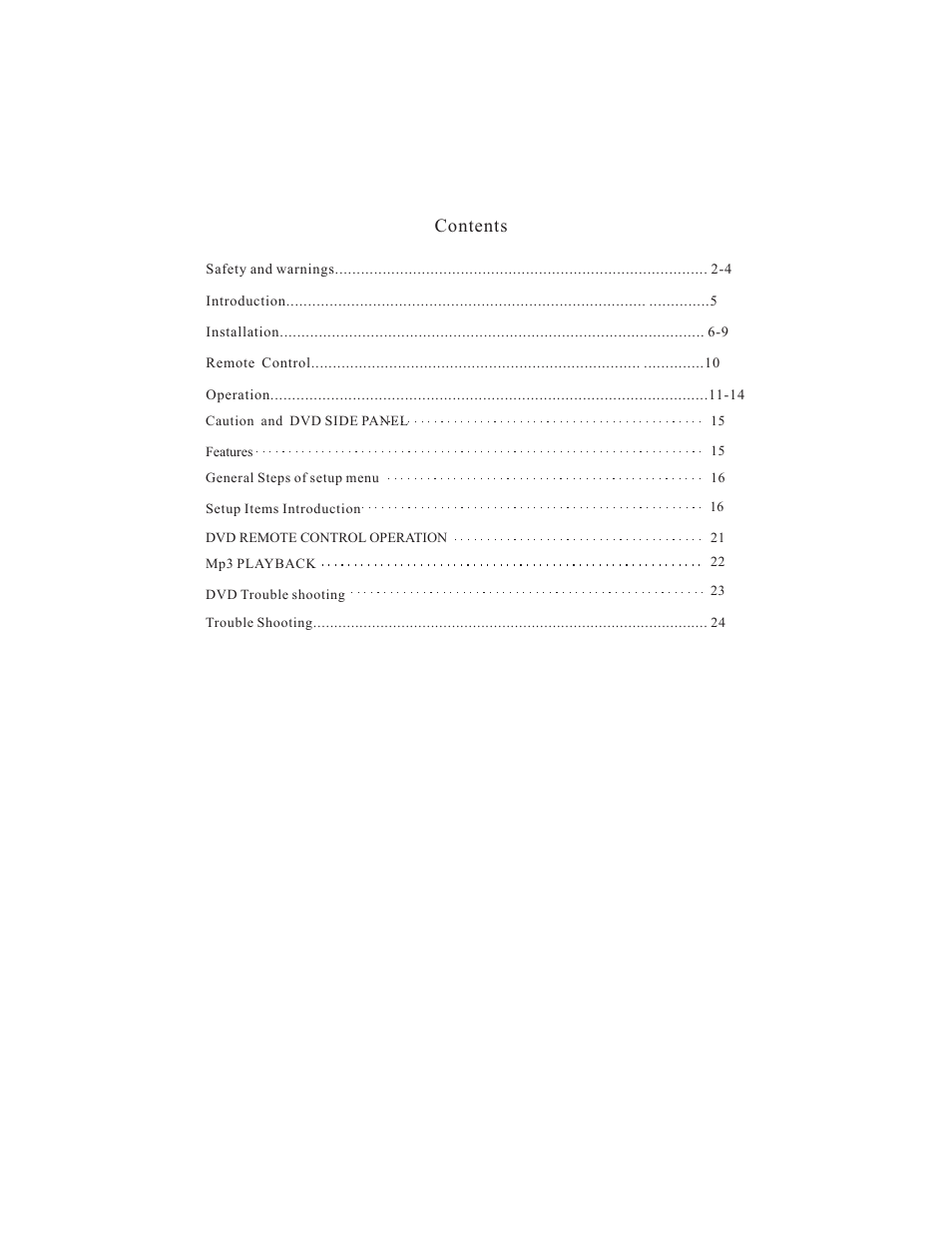 VIORE LCD19VH65 User Manual | Page 2 / 26
