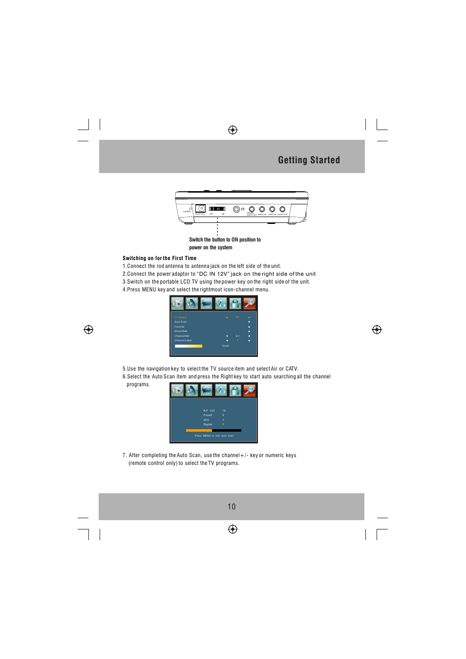 Т³гж 11, Getting started | VIORE PLC7V96 User Manual | Page 11 / 22