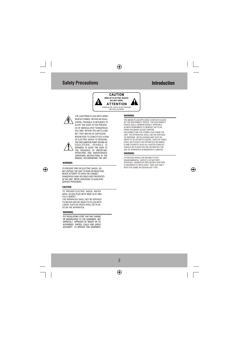 Т³гж 3, Safety precautions introduction | VIORE PLC7V96 User Manual | Page 3 / 22