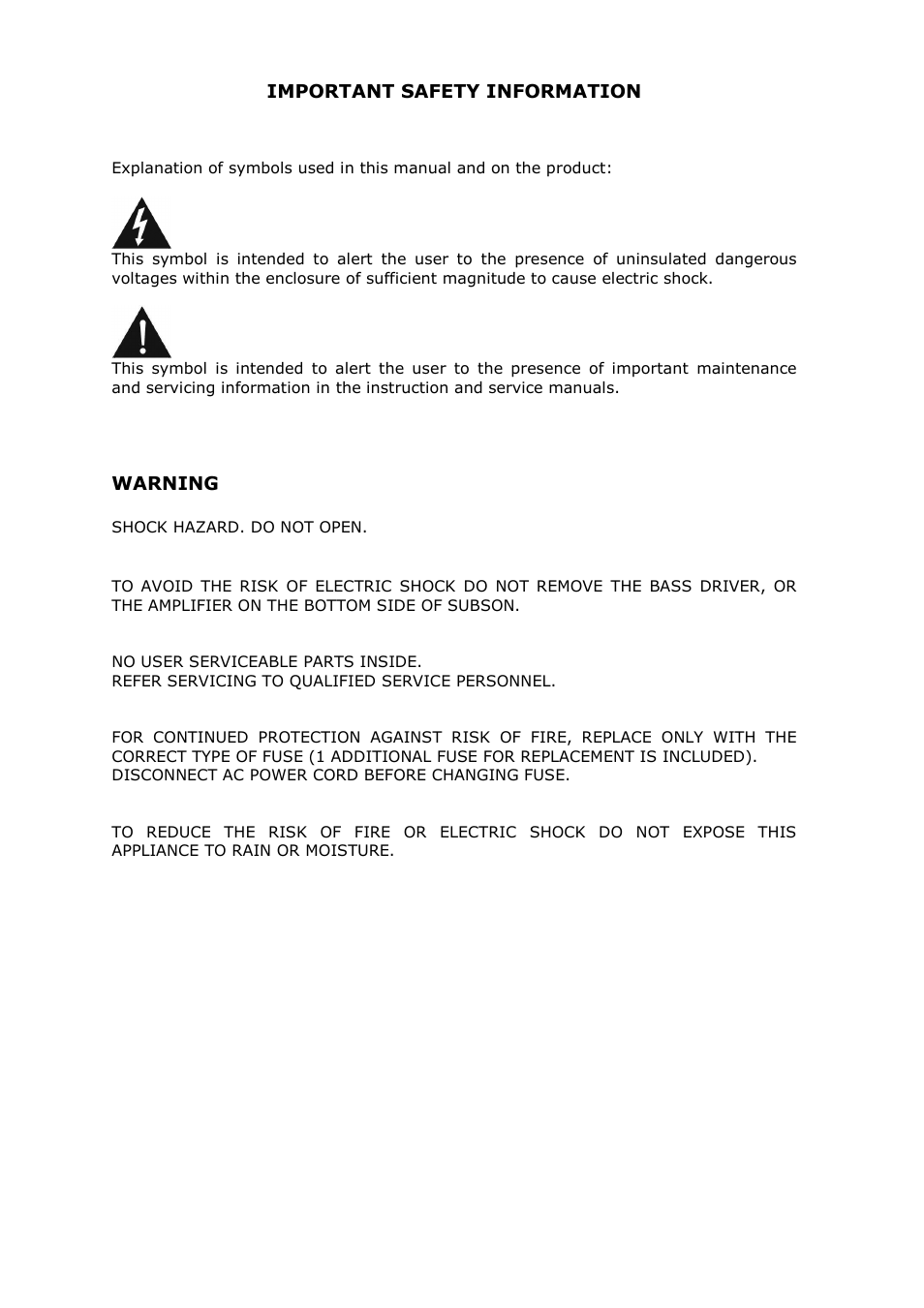 Vienna Acoustics Subson User Manual | Page 2 / 7