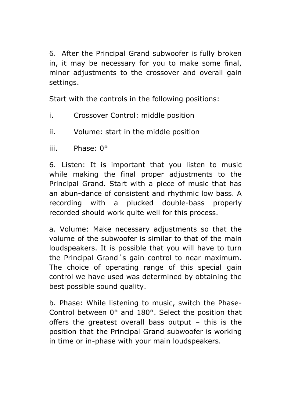 Vienna Acoustics Principal Grand User Manual | Page 10 / 12