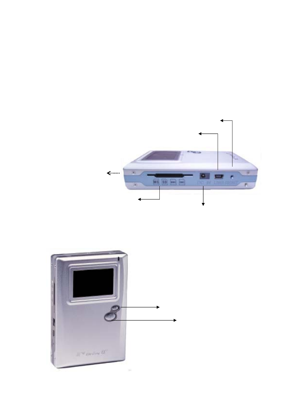 Ports connection and buttons | VOSONIC VP2160 User Manual | Page 7 / 17