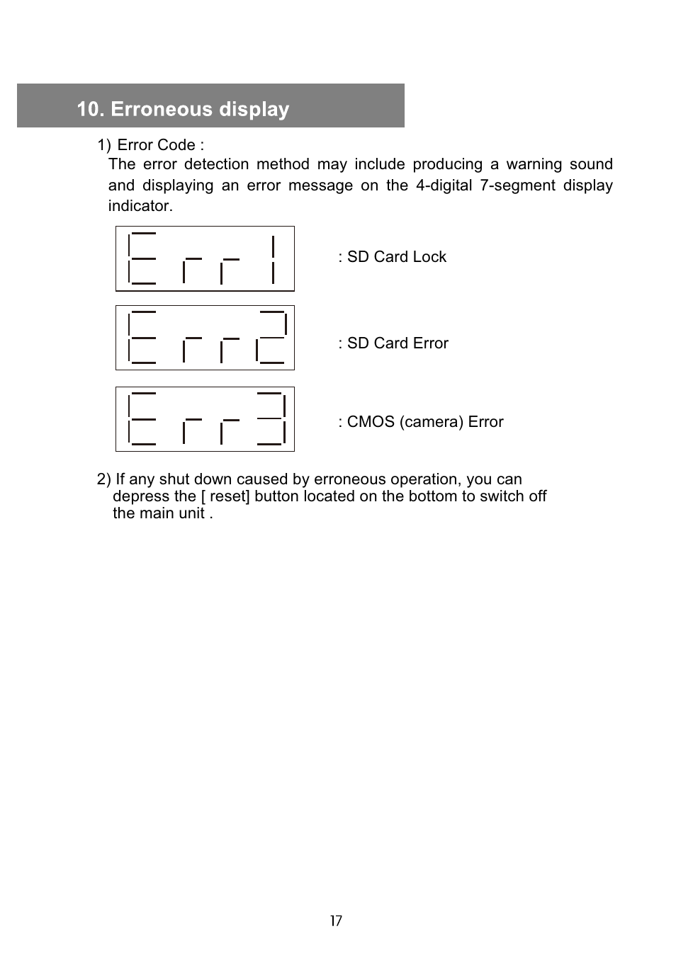 VOSONIC GV6200 User Manual | Page 17 / 22