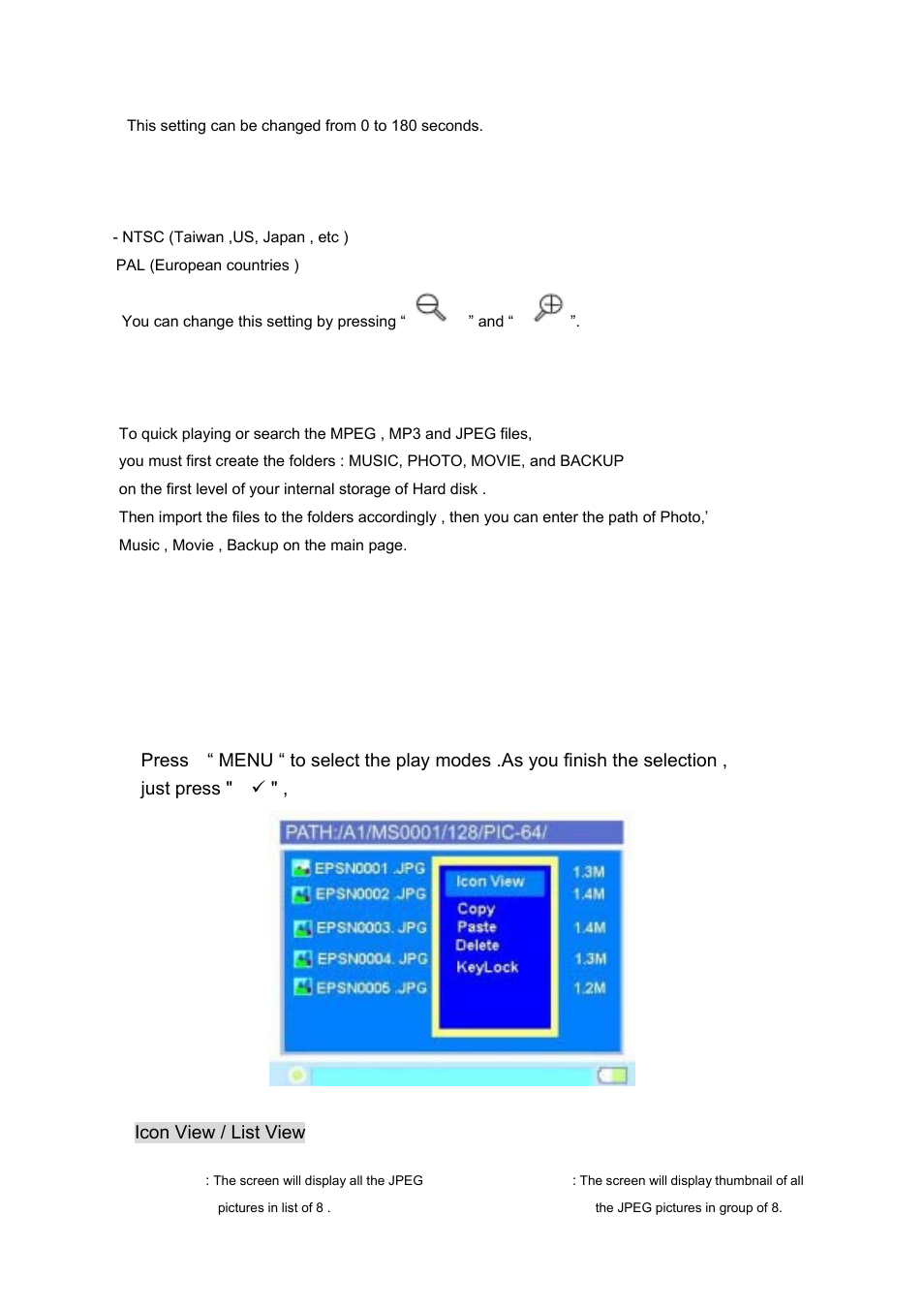 Photo play mode | VOSONIC VP6300 User Manual | Page 13 / 22