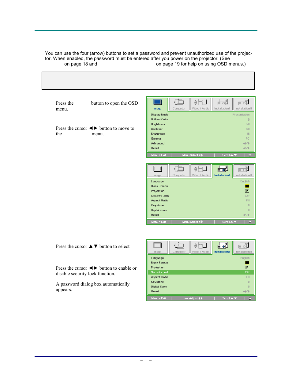 Vivitek D820MS User Manual | Page 19 / 54