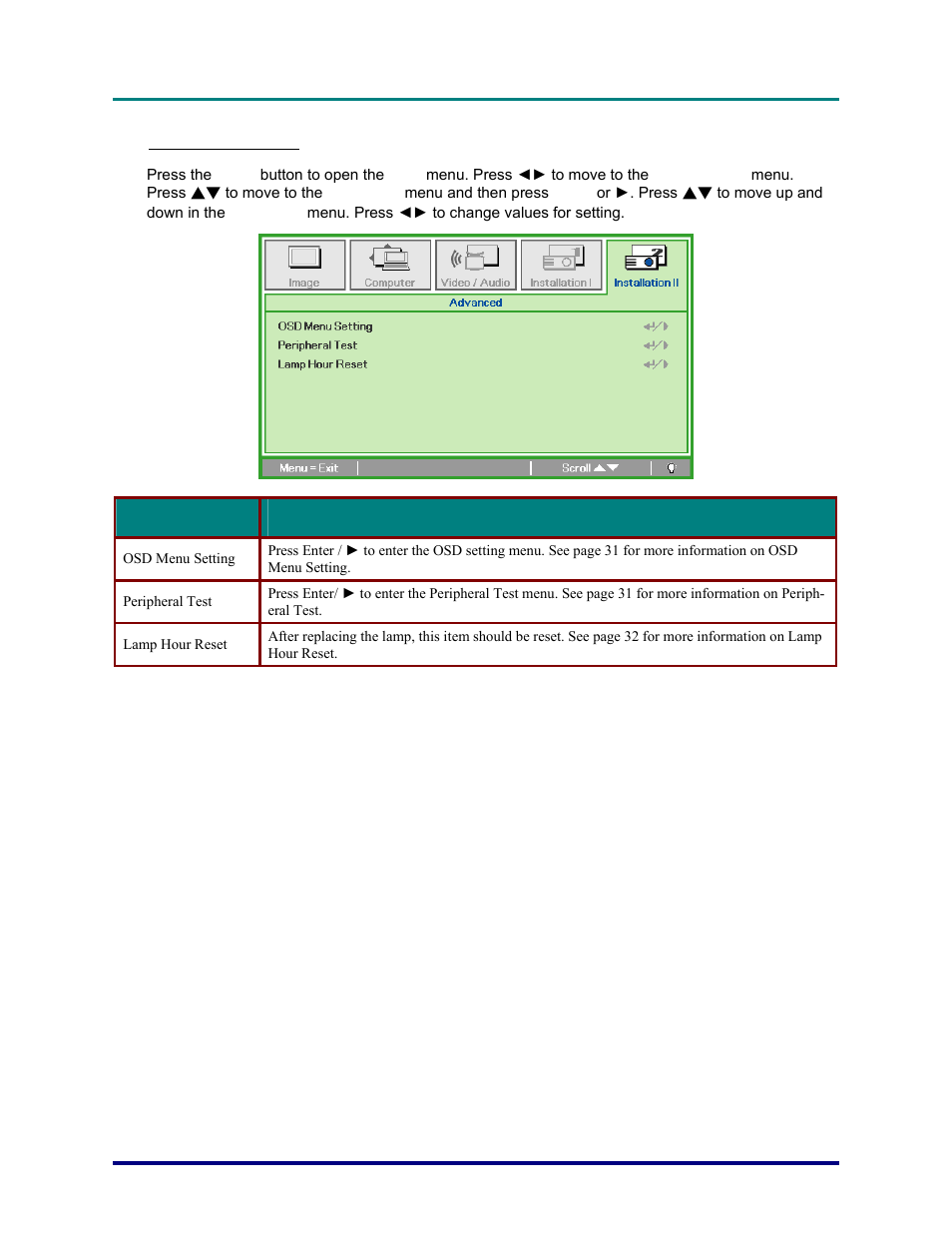 Vivitek D820MS User Manual | Page 36 / 54