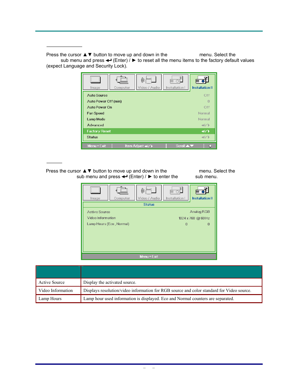 Vivitek D820MS User Manual | Page 39 / 54