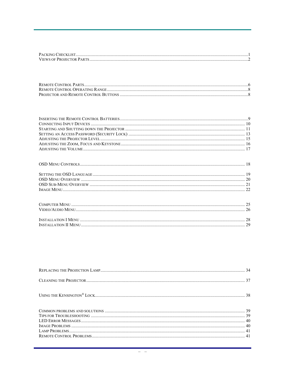 Vivitek D820MS User Manual | Page 5 / 54