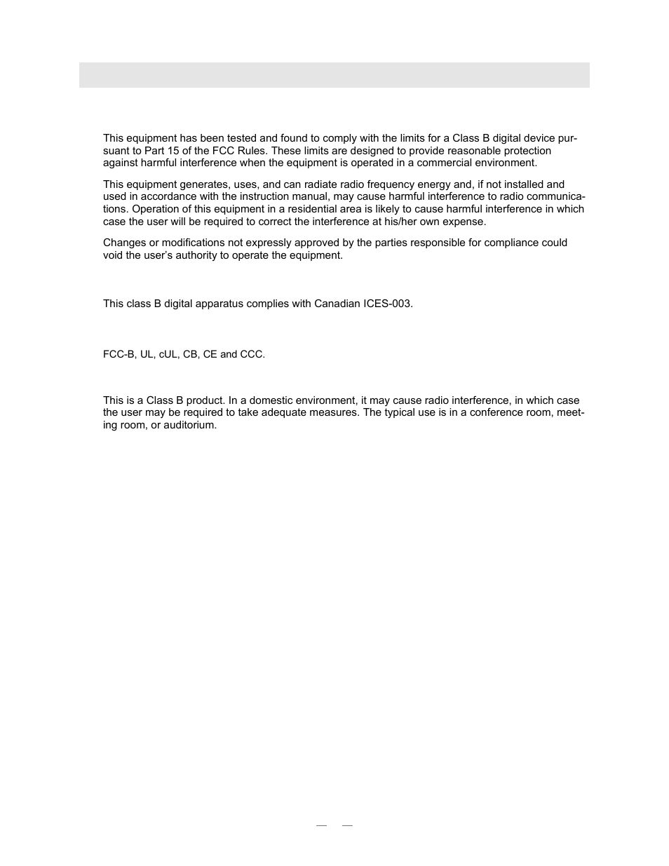 Egulatory, Ompliance | Vivitek D820MS User Manual | Page 54 / 54