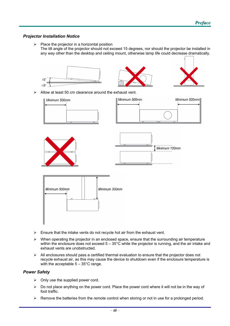 Vivitek D9 User Manual | Page 3 / 60