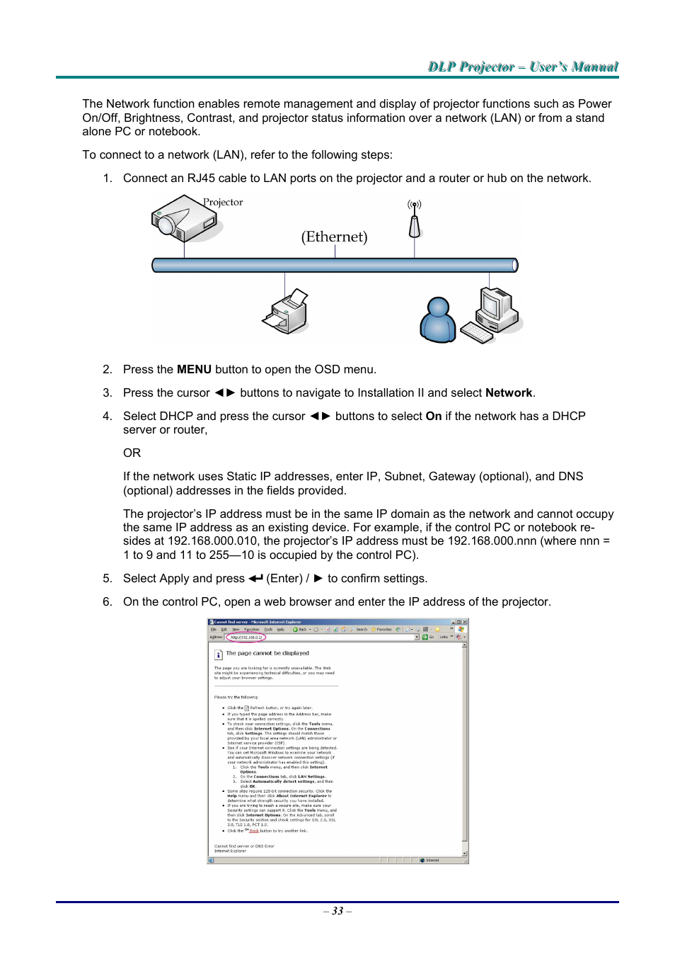 Vivitek D9 User Manual | Page 39 / 60