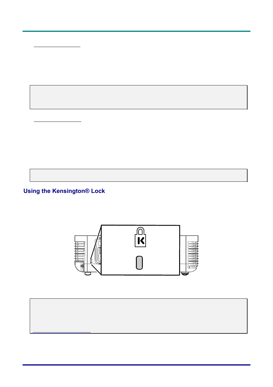 Cleaning the lens, Cleaning the case, Using the kensington® lock | Sing the, Ensington | Vivitek D732MX User Manual | Page 40 / 49
