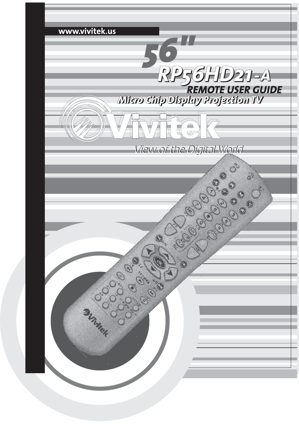 Vivitek RP56HD21-A User Manual | 38 pages