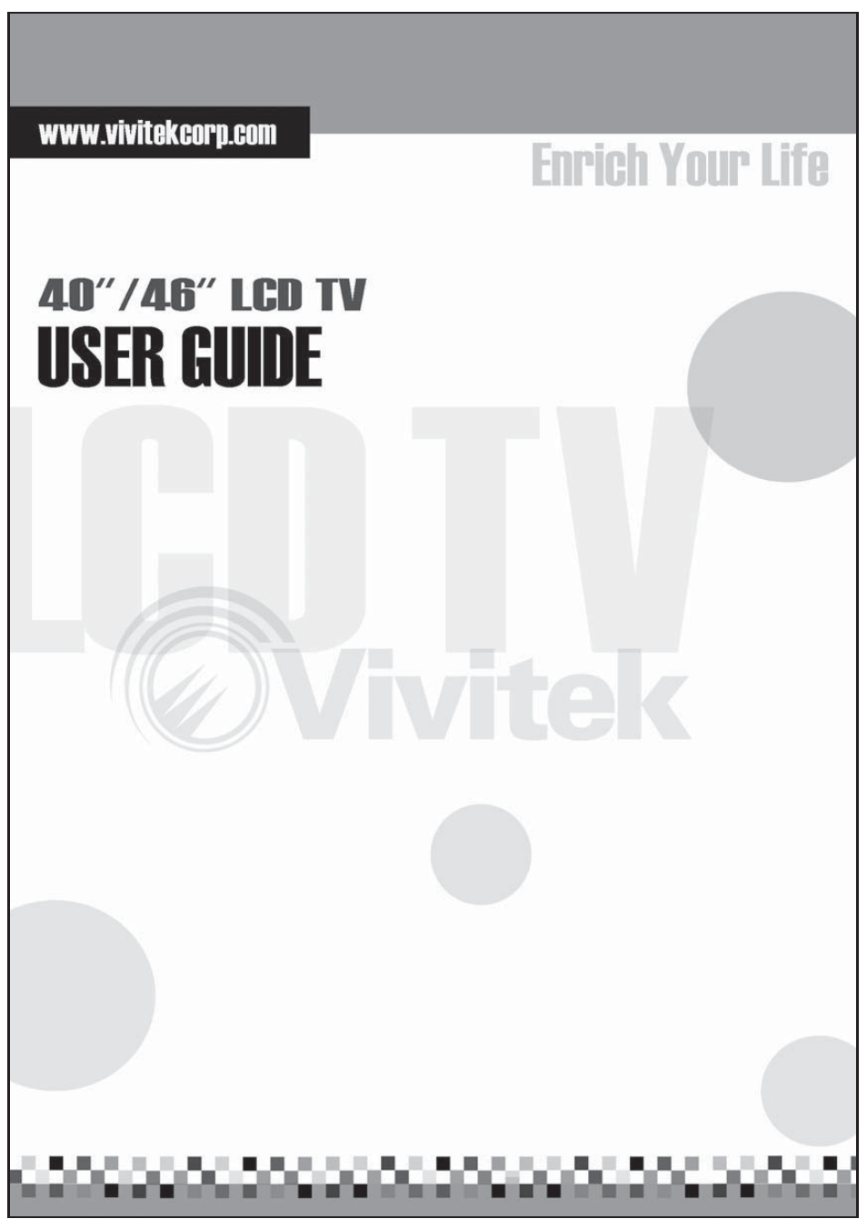 Vivitek LCD-TV User Manual | 46 pages