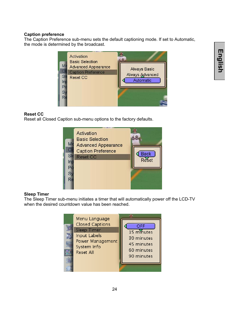 English | Vivitek LCD-TV User Manual | Page 26 / 46