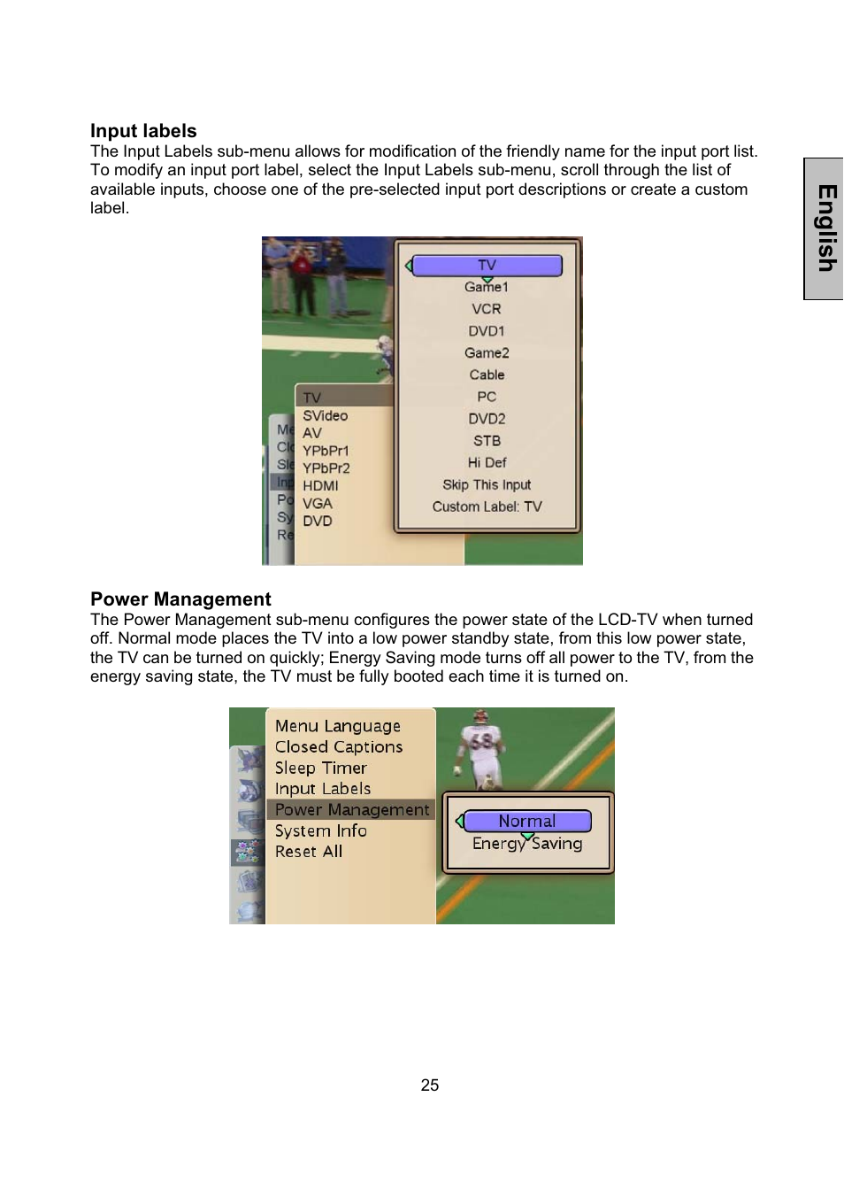 English | Vivitek LCD-TV User Manual | Page 27 / 46