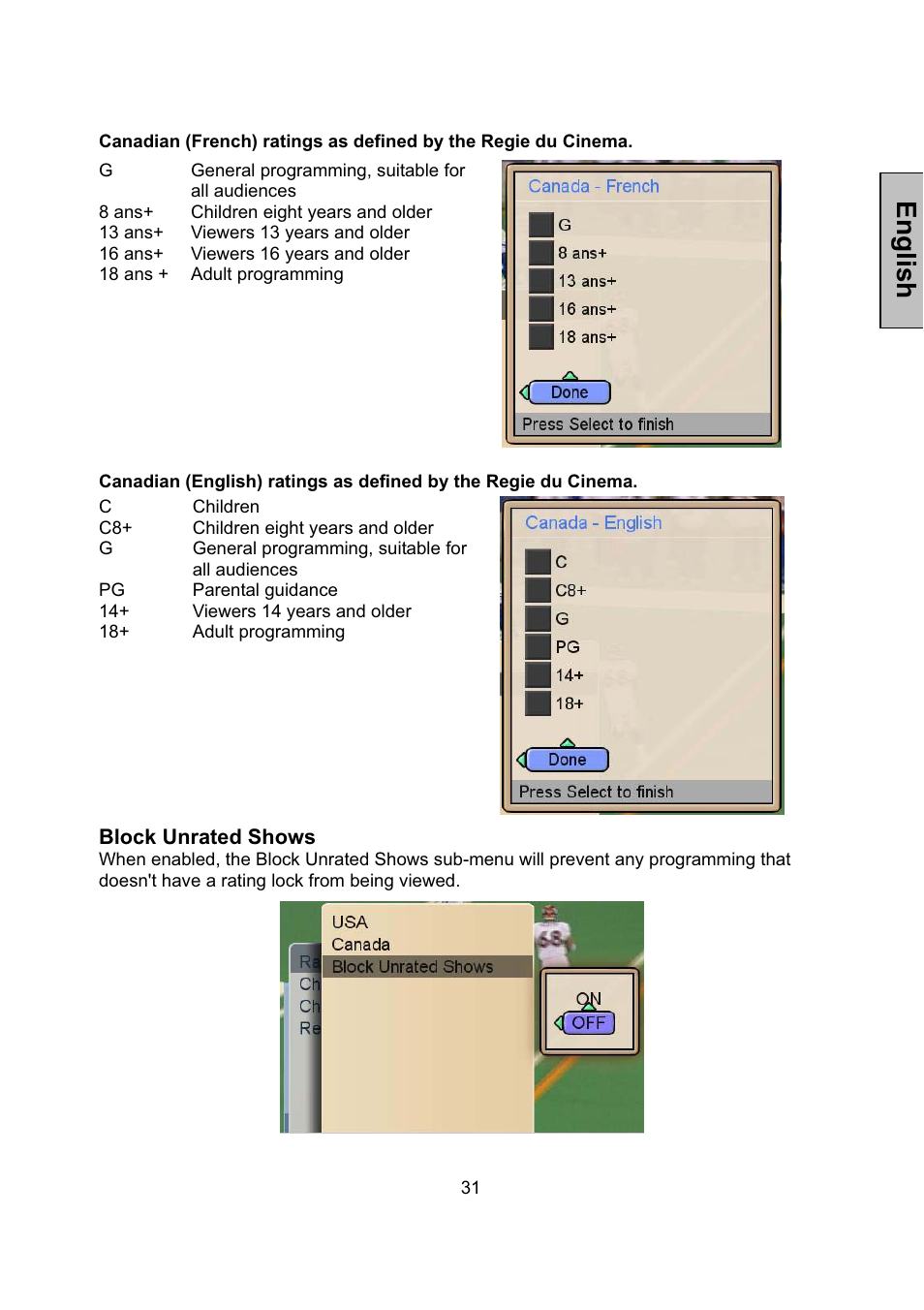 English | Vivitek LCD-TV User Manual | Page 33 / 46