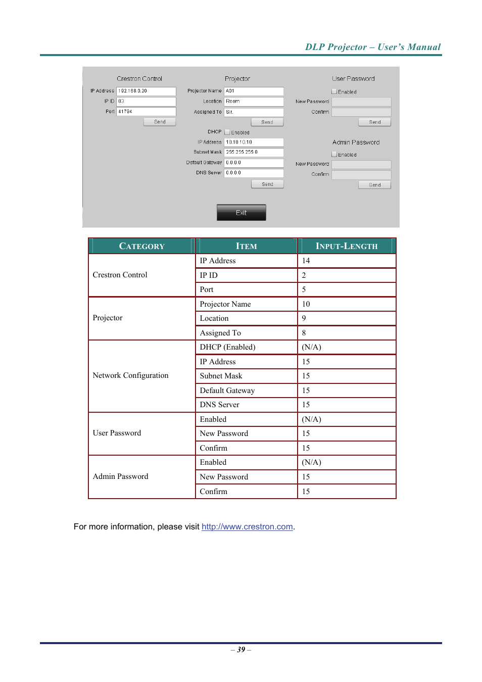 Vivitek D8 User Manual | Page 47 / 64