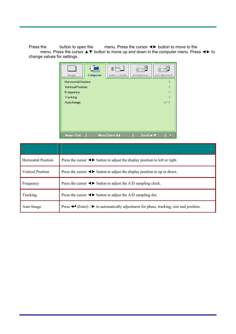 Vivitek D326 User Manual | Page 30 / 52