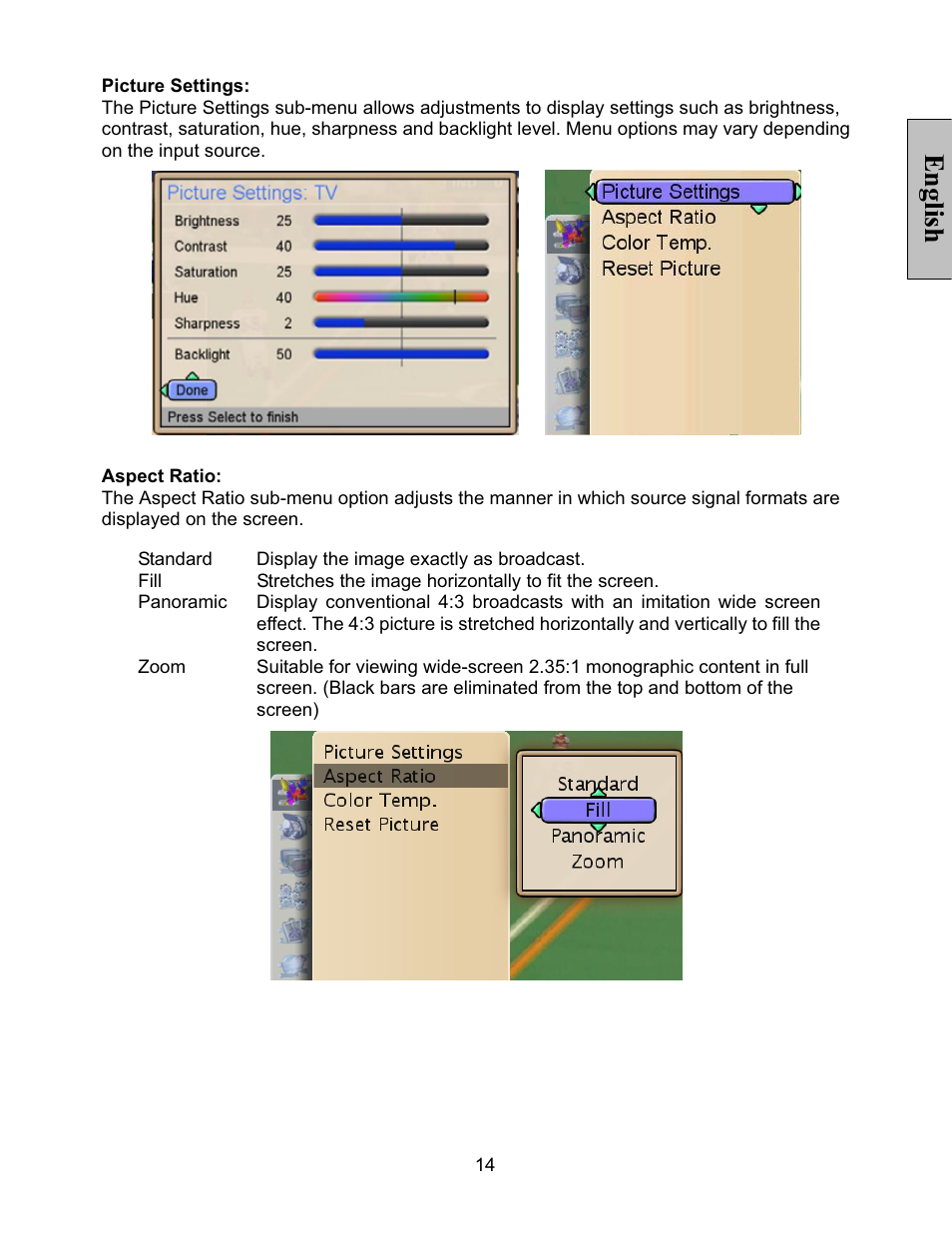 English | Vivitek LT32PL3-A User Manual | Page 15 / 45