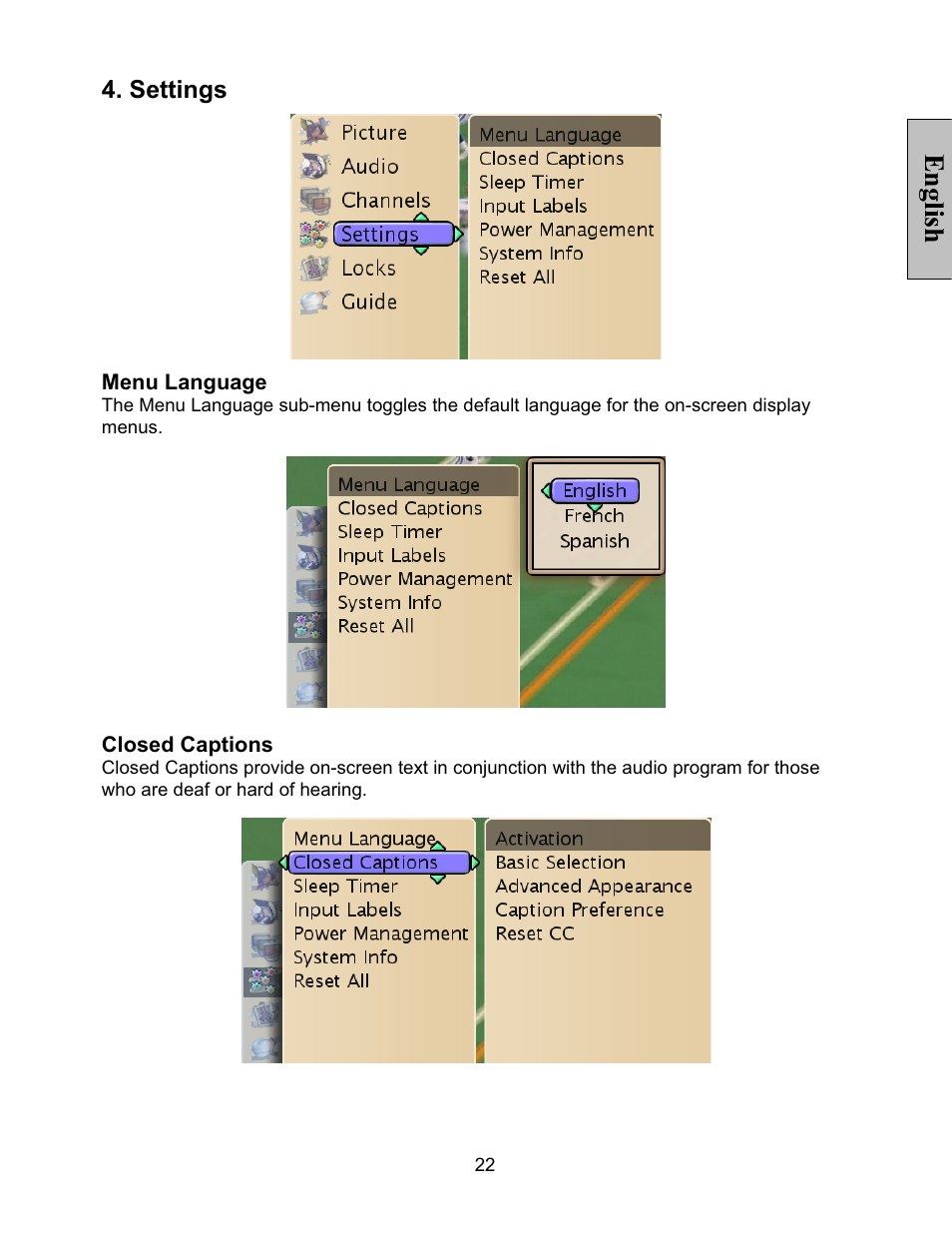 English | Vivitek LT32PL3-A User Manual | Page 23 / 45