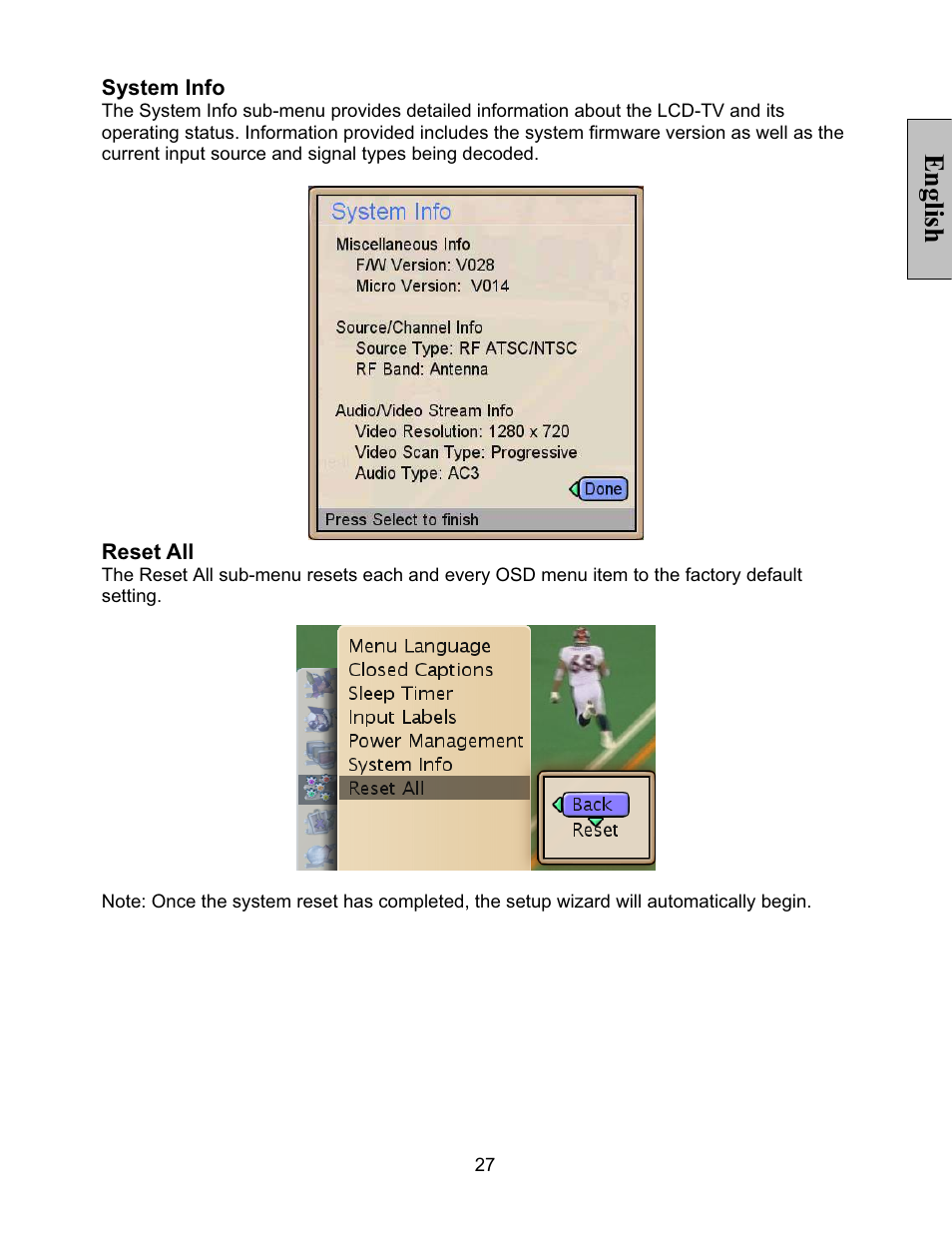 English | Vivitek LT32PL3-A User Manual | Page 28 / 45