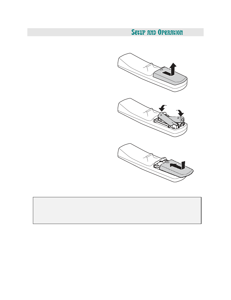 Etup and, Peration | Vivitek Platinum Series D3355 User Manual | Page 20 / 68