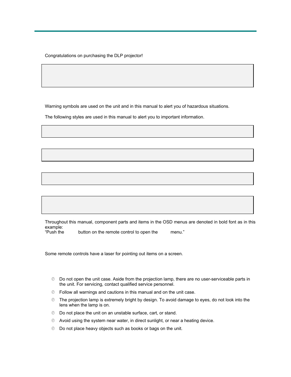 Vivitek Platinum Series D3355 User Manual | Page 3 / 68