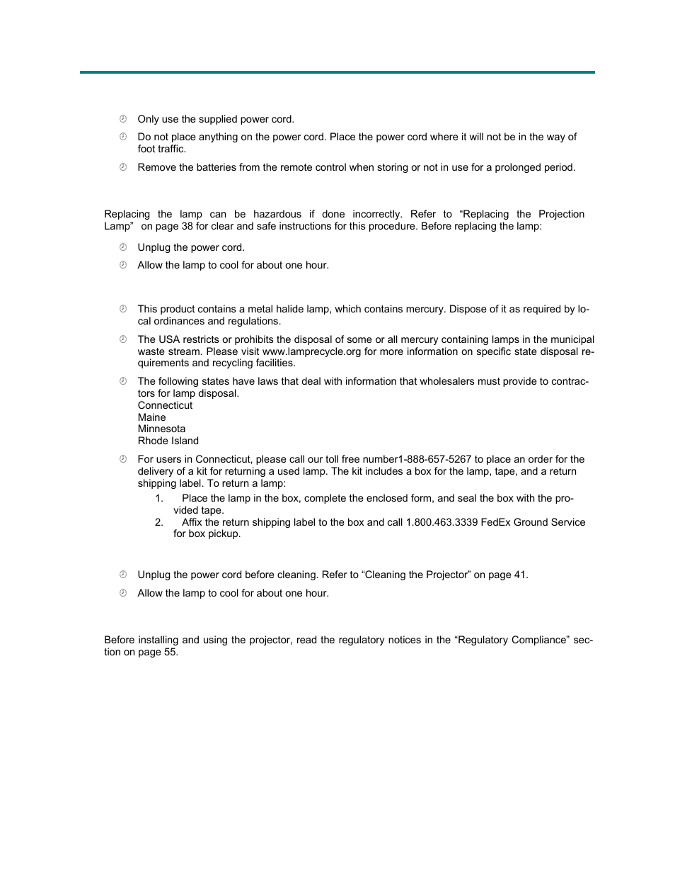 Vivitek Platinum Series D3355 User Manual | Page 4 / 68