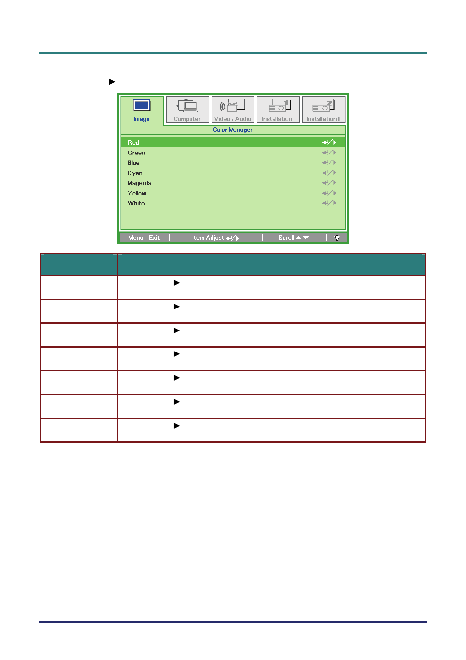 Vivitek D735VX User Manual | Page 33 / 57
