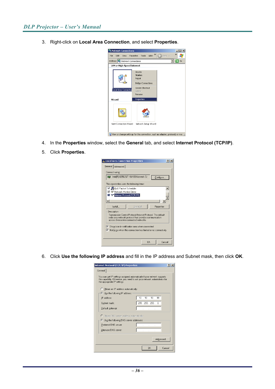 Vivitek D7 User Manual | Page 44 / 63