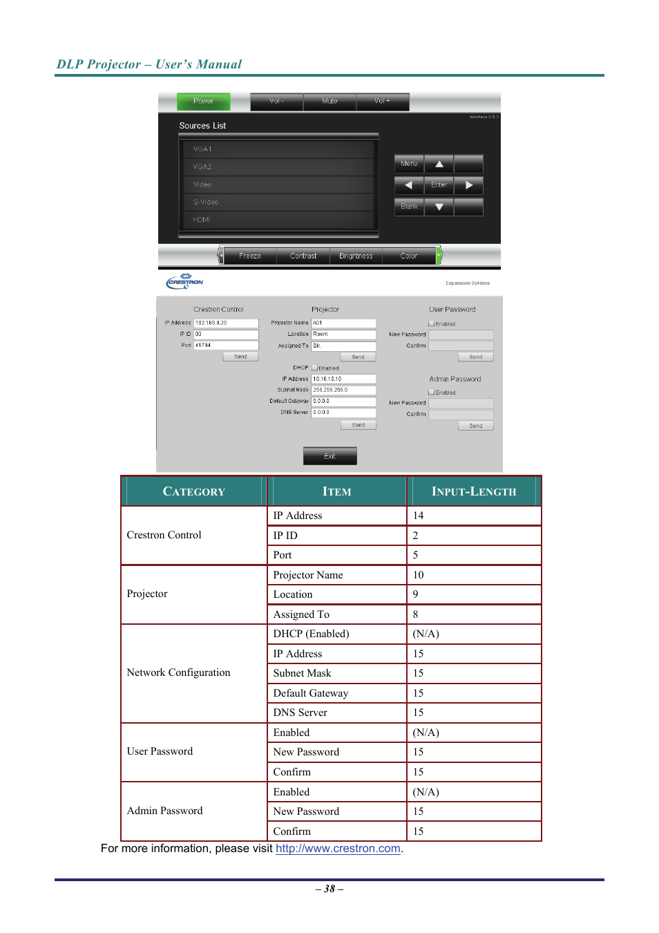 Vivitek D7 User Manual | Page 46 / 63