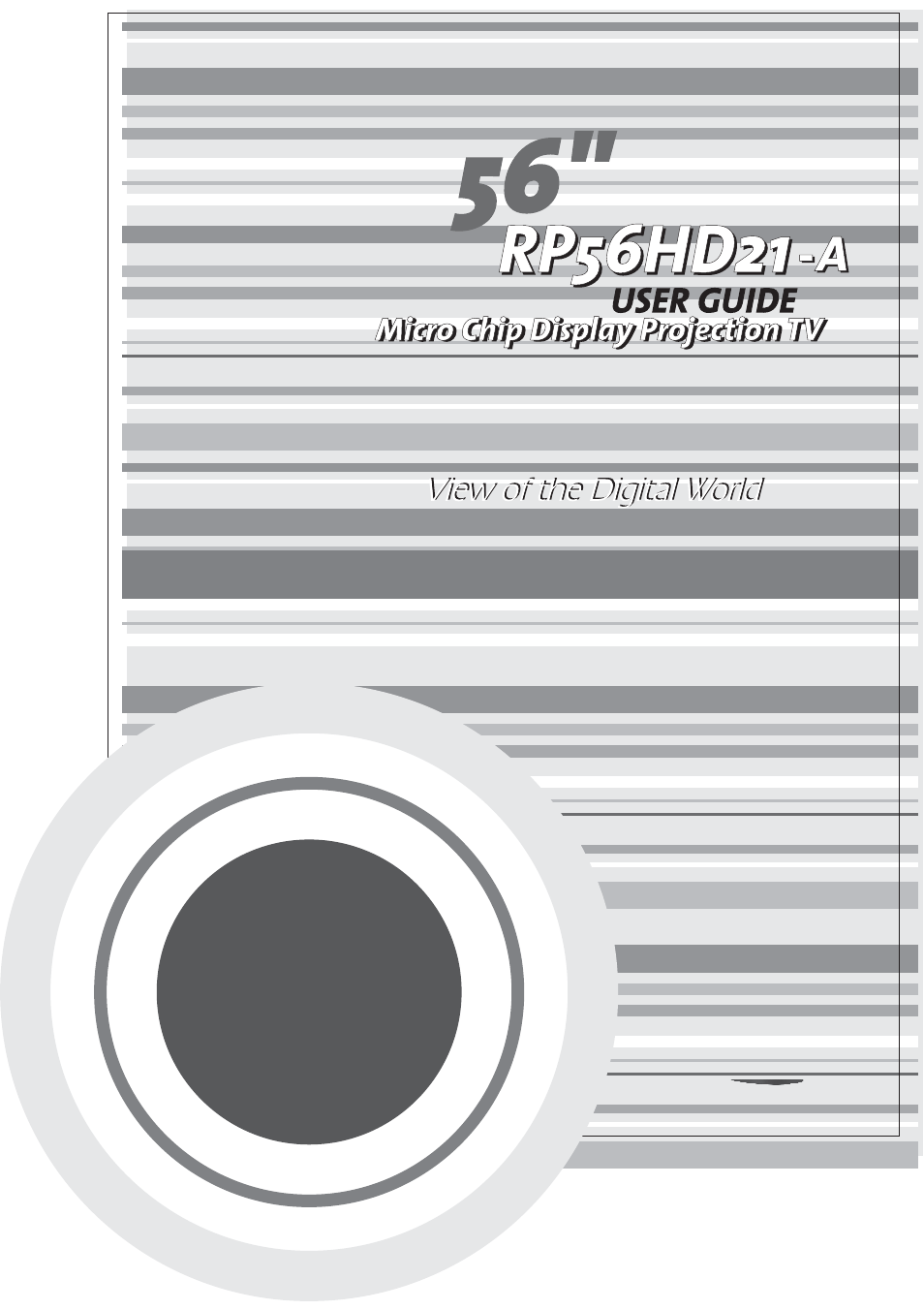 Vivitek RP56HD21-A User Manual | 62 pages