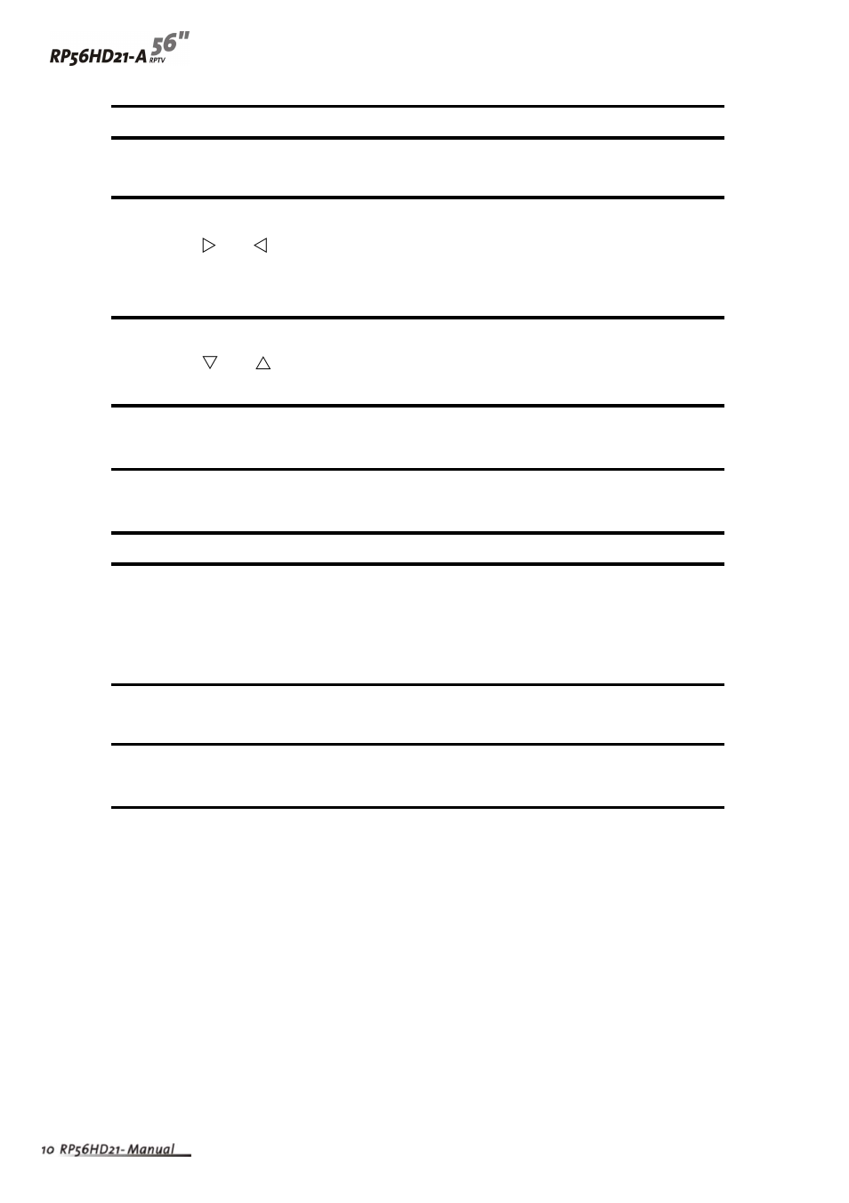 Vivitek RP56HD21-A User Manual | Page 13 / 62