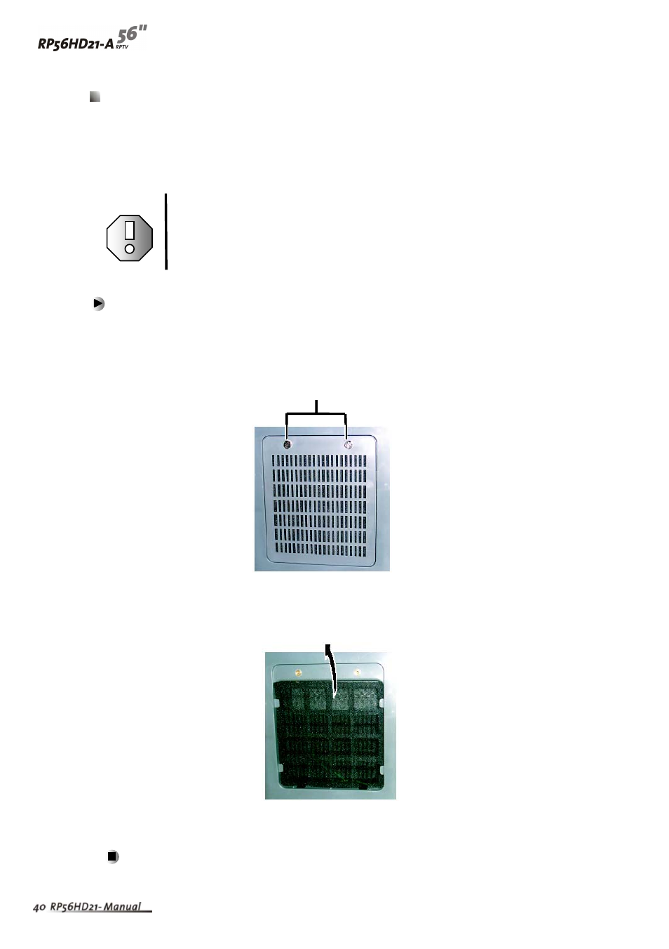 Vivitek RP56HD21-A User Manual | Page 43 / 62