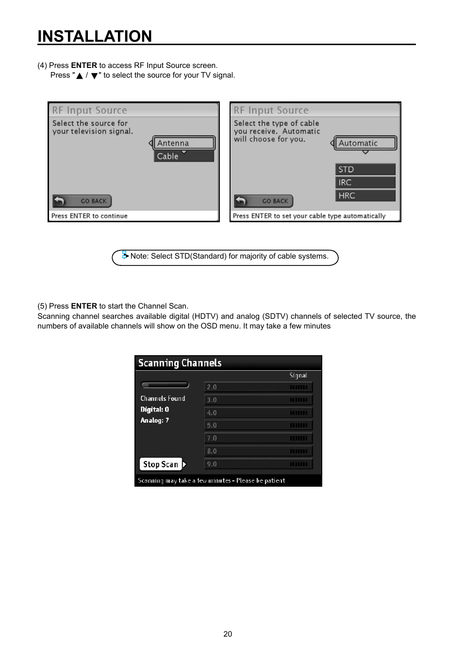 Installation | Vivitek DVD Combo User Manual | Page 21 / 66