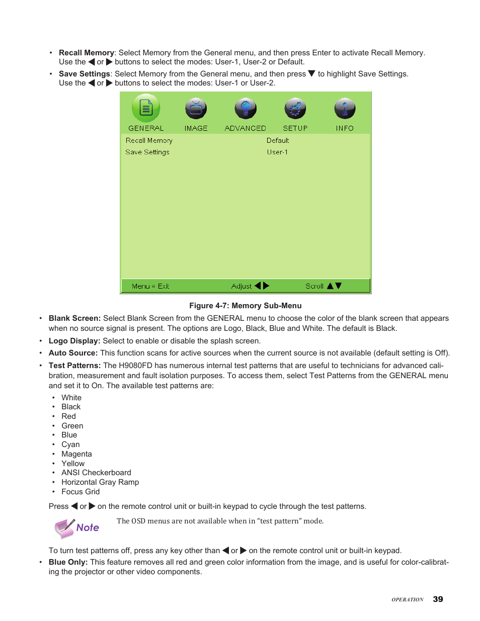 Vivitek H9080FD User Manual | Page 39 / 73