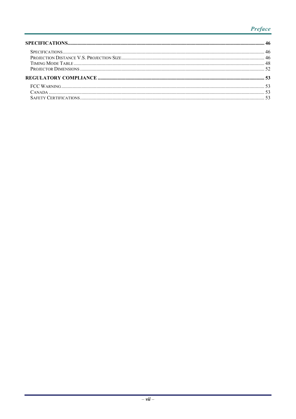 Vivitek D3 User Manual | Page 8 / 62