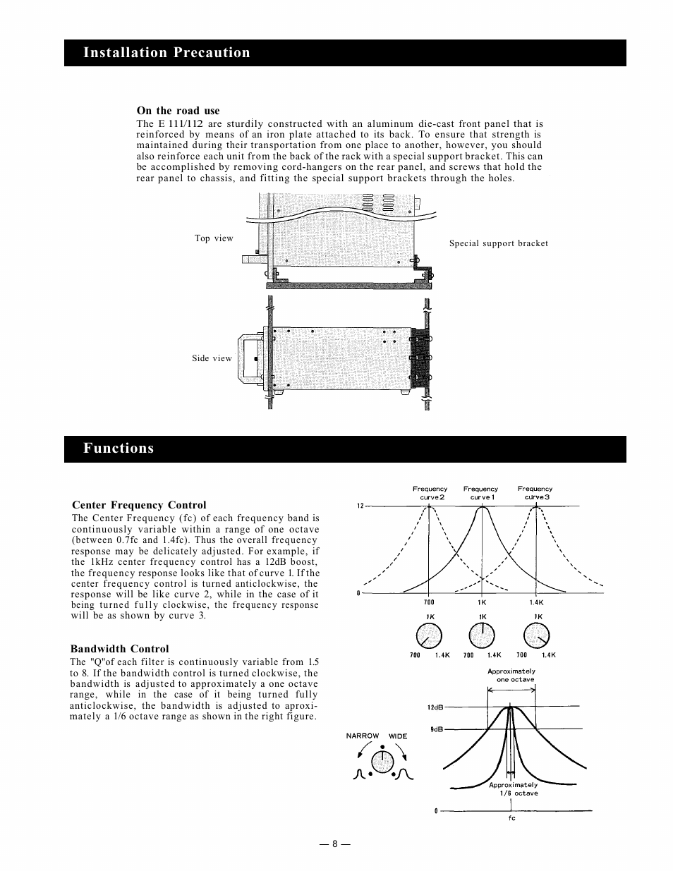 Installation precaution functions | Viking Electronics E111 User Manual | Page 9 / 12