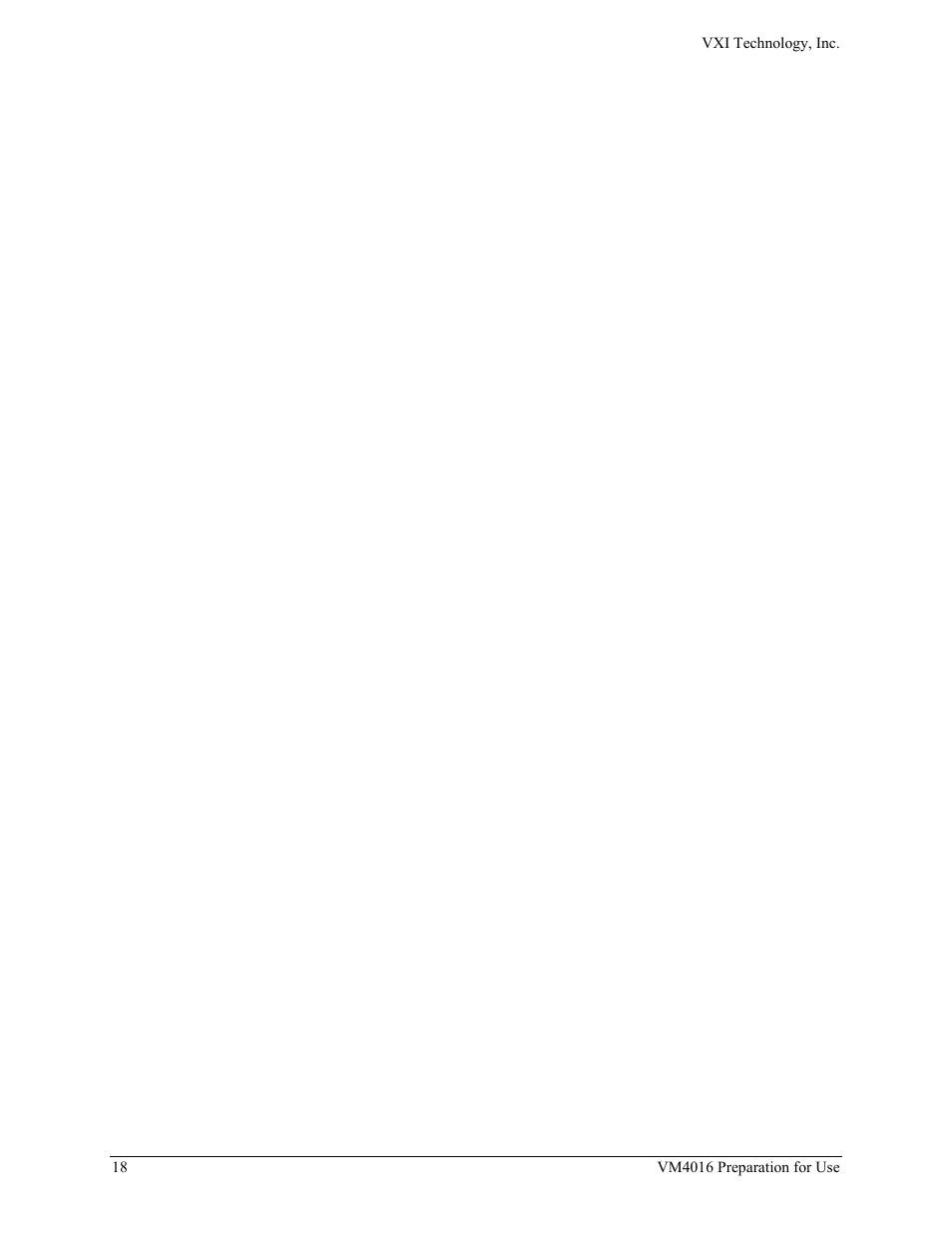 VXI VM4016 User Manual | Page 18 / 95
